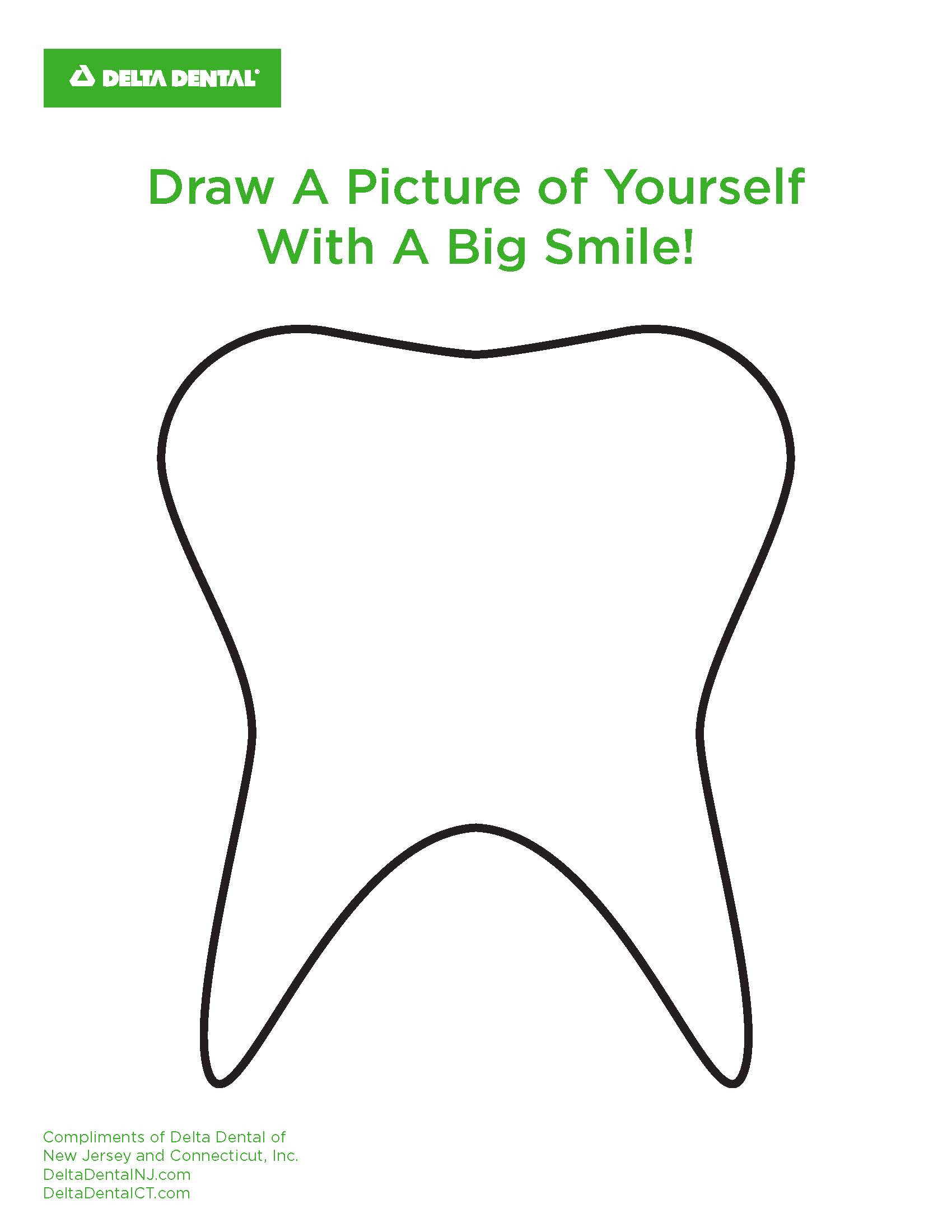 smile coloring page