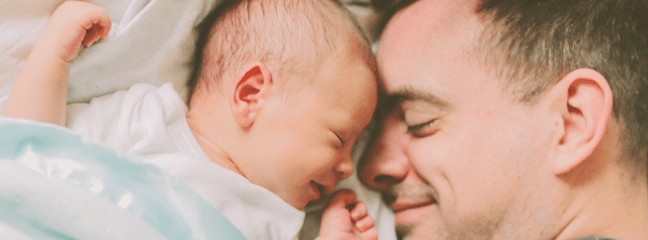 Man and baby