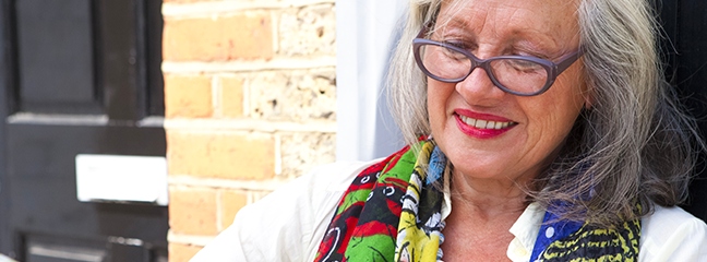 elderly woman smiling