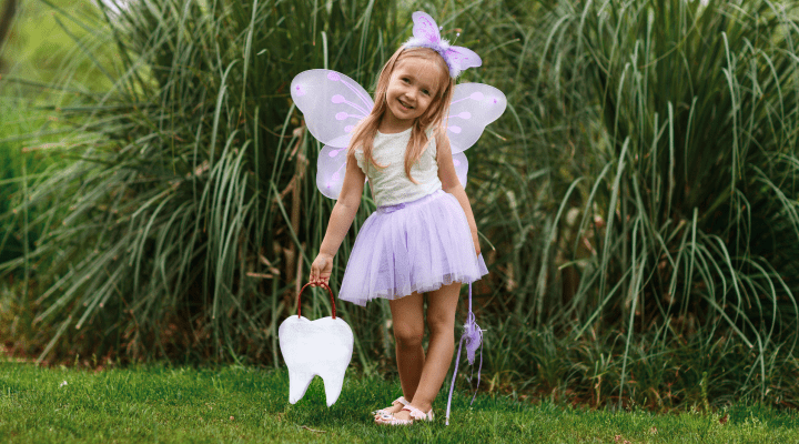 girl in tooth fairy costume