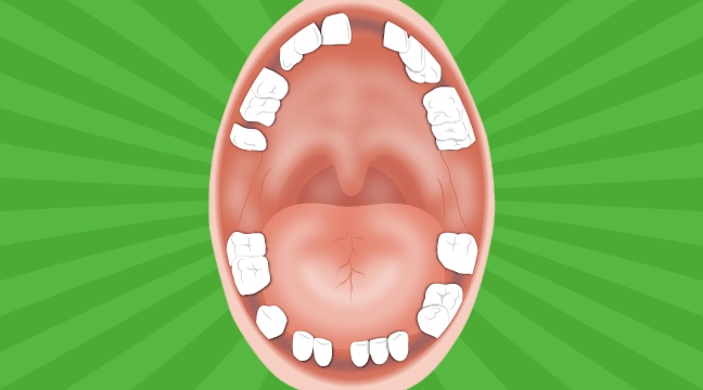 animated mouth with missing teeth