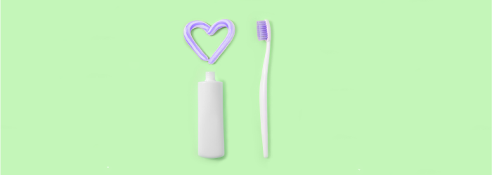 toothpaste and toothbrush
