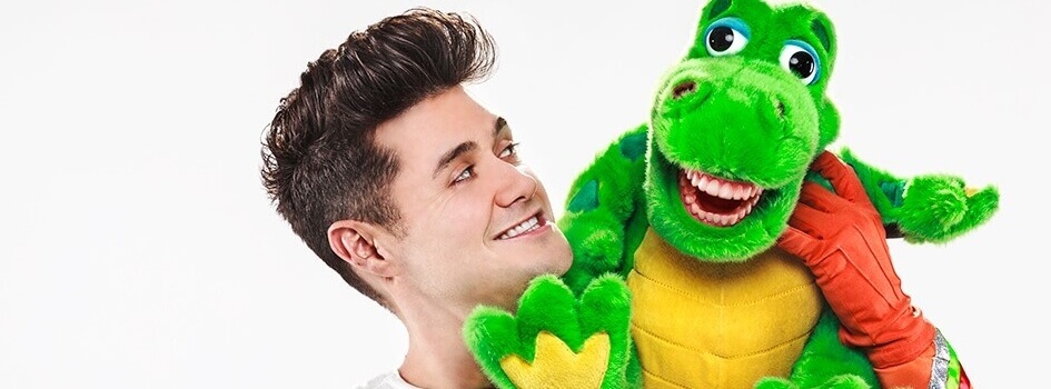 captain supertooth and a smiling alligator doll