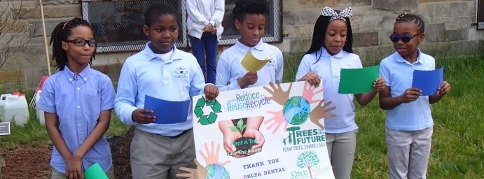 Children at Dentis-Trees Event