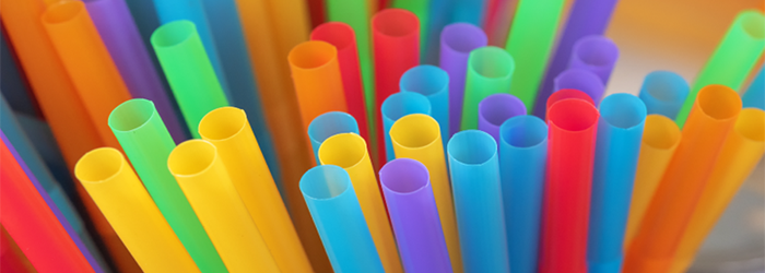 close up of straws