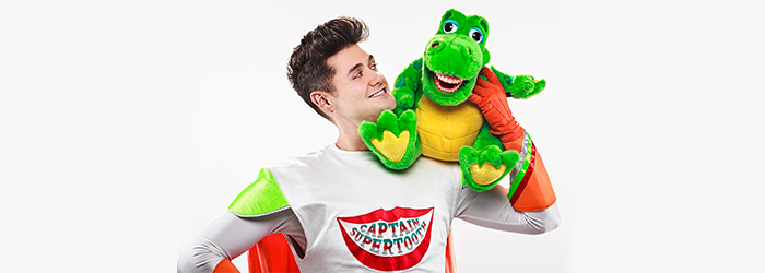 boy with braces opening mouth