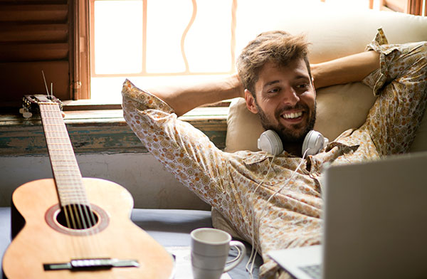 man with guitar